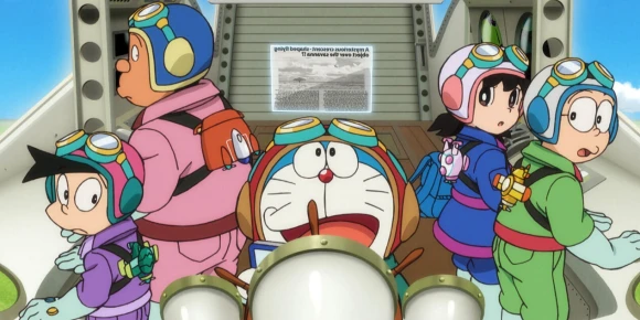 Дораэмон: Нобита и небесная утопия — баннер